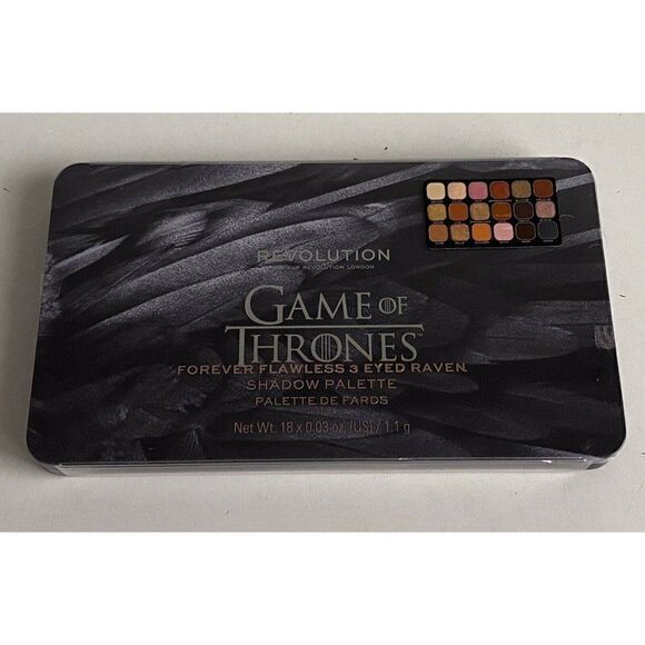 Revolution Game of Thrones 3 Eyed Raven Forever Flawless Shadow Palette 18 Color - Picture 1 of 6